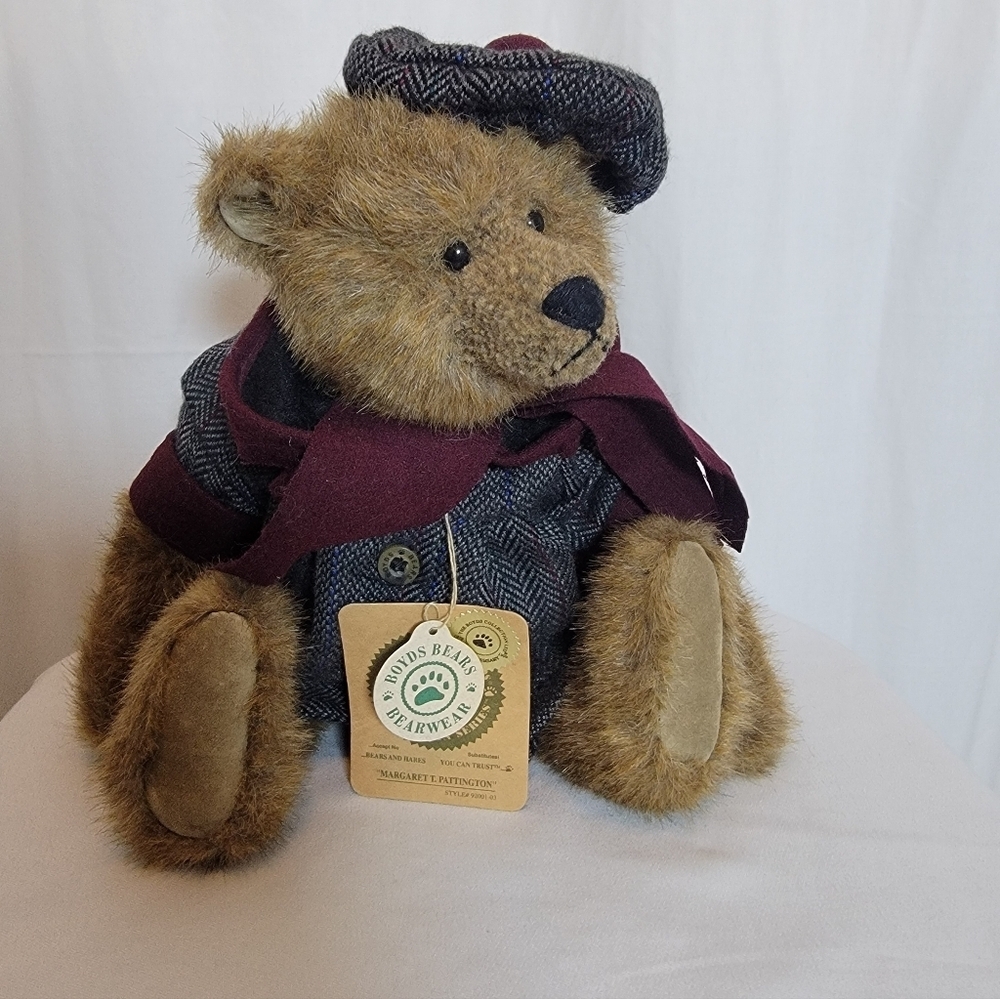 Boyds Bears Plush with Tweed Outfit Margaret T. Pattington
